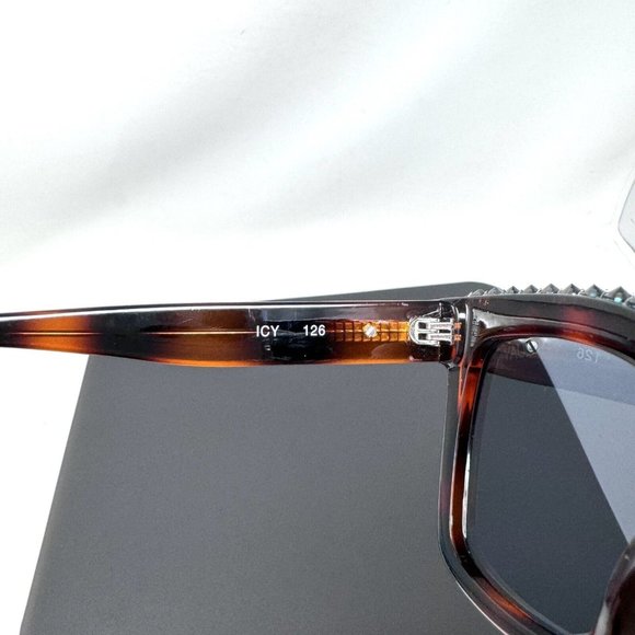 Quay Sunglasses Icy 126 Studded Tortoise Square Discontinued Model main image 7